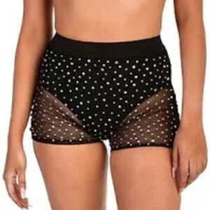 Iheartraves black mesh shorts